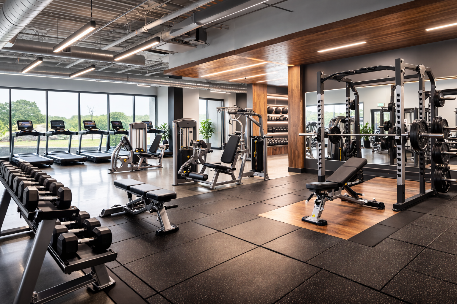 Image of nice commercial gym