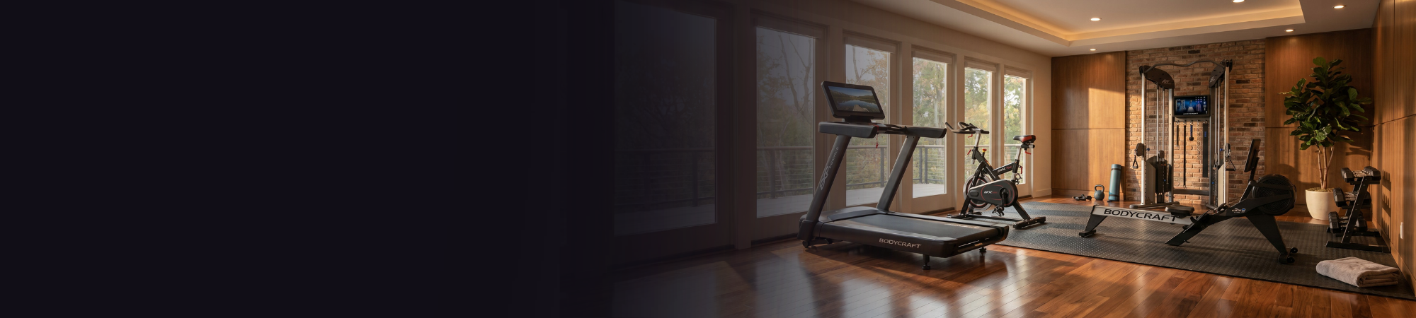 bodycraft fitness equipment in a home gym