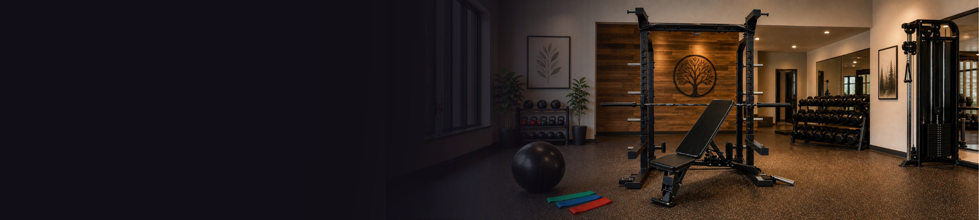 fitness products direct products in a nice commercial gym