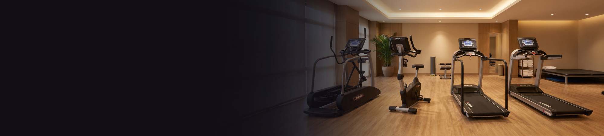 landice fitness equipment in commercial recovery gym