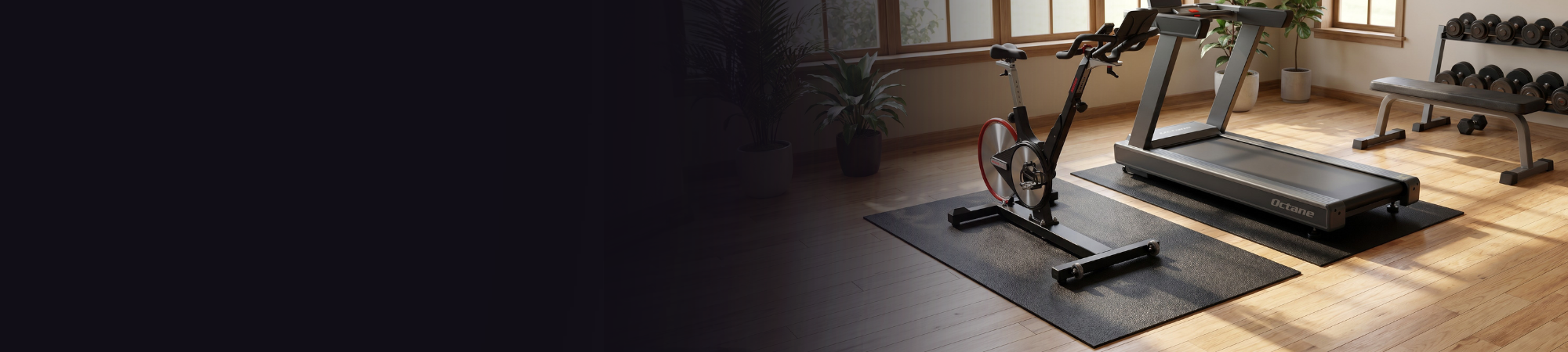 supermats mats and fitness equipment in home gym