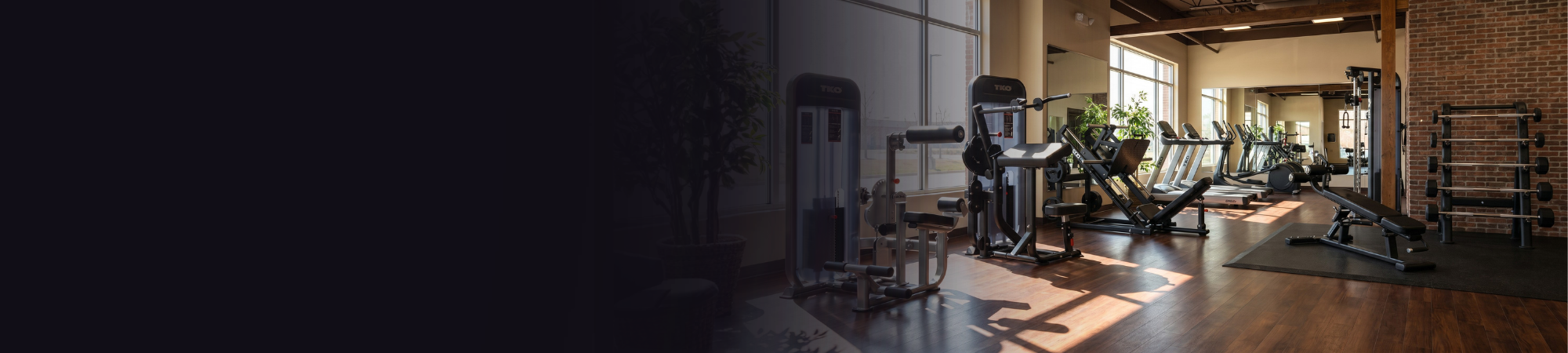 tko equipment in a nice commercial gym