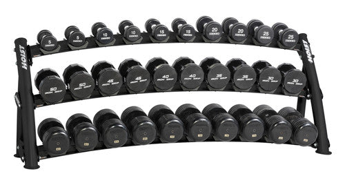 Hoist Fitness CF3461-3 Commercial (3) Tier Horizontal Dumbbell Rack