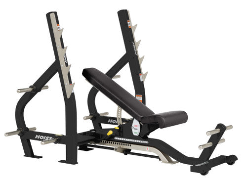 Hoist Fitness CF2179B Commercial (3) Way Flat Incline Decline Bench - FITNESS OUTLET