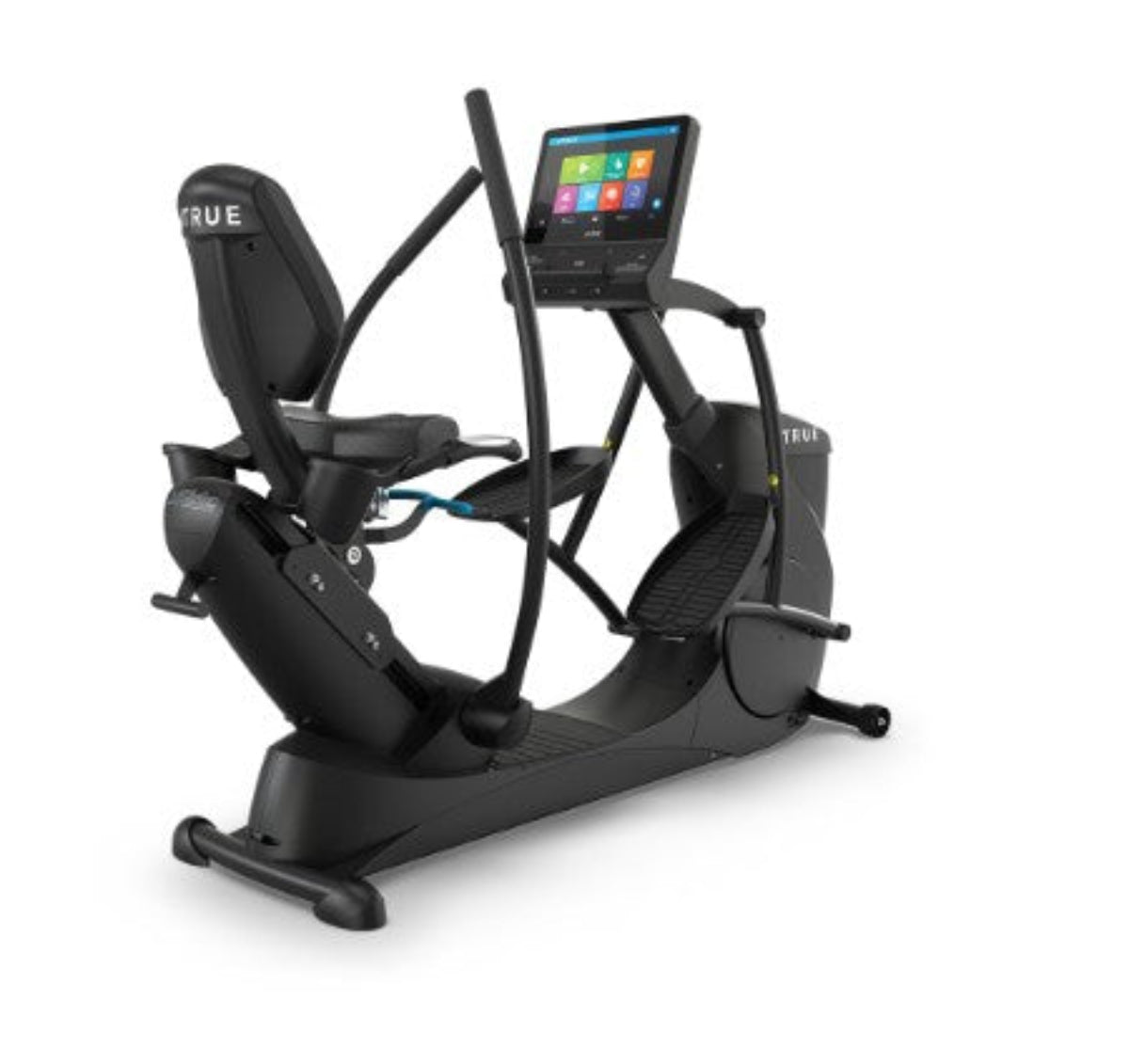 Recumbent Elliptical shown with 22" Touchscreen
