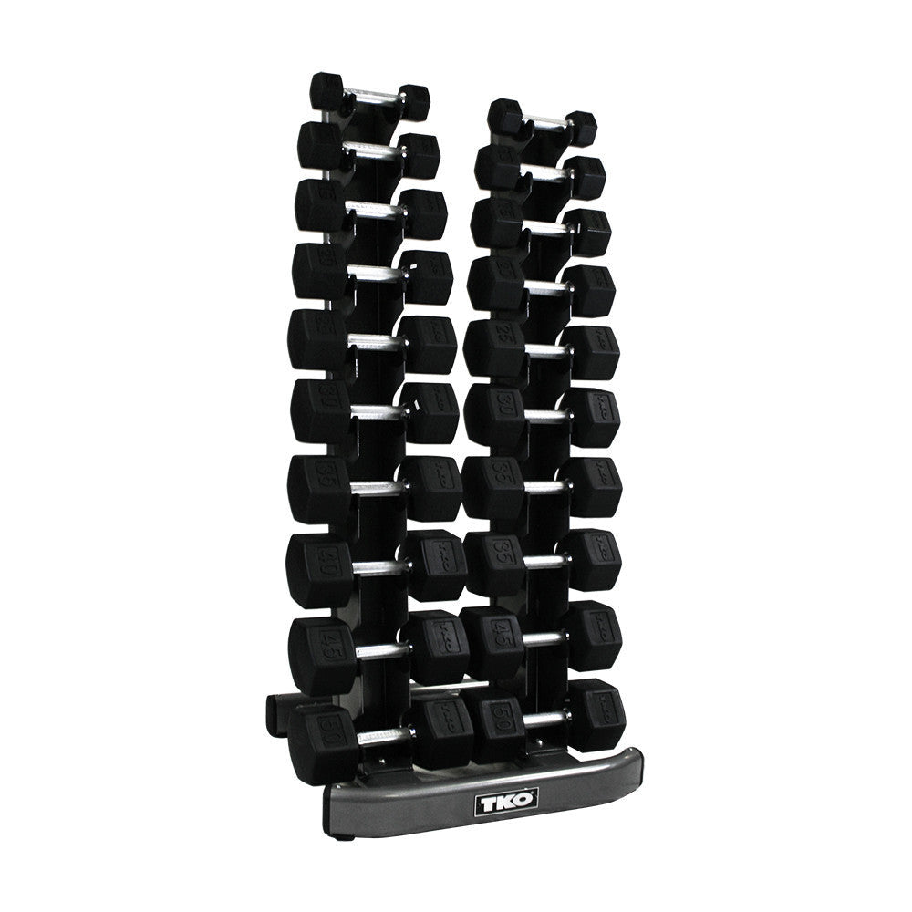 TKO'S 10 Pair Vertical Dumbbell Rack - Dumbbells sold seperately