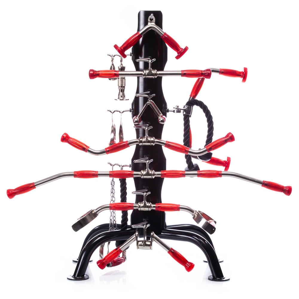 Hampton Machine Attachment Bar Club Pack 15 Piece Set with Urethane Grips - Red