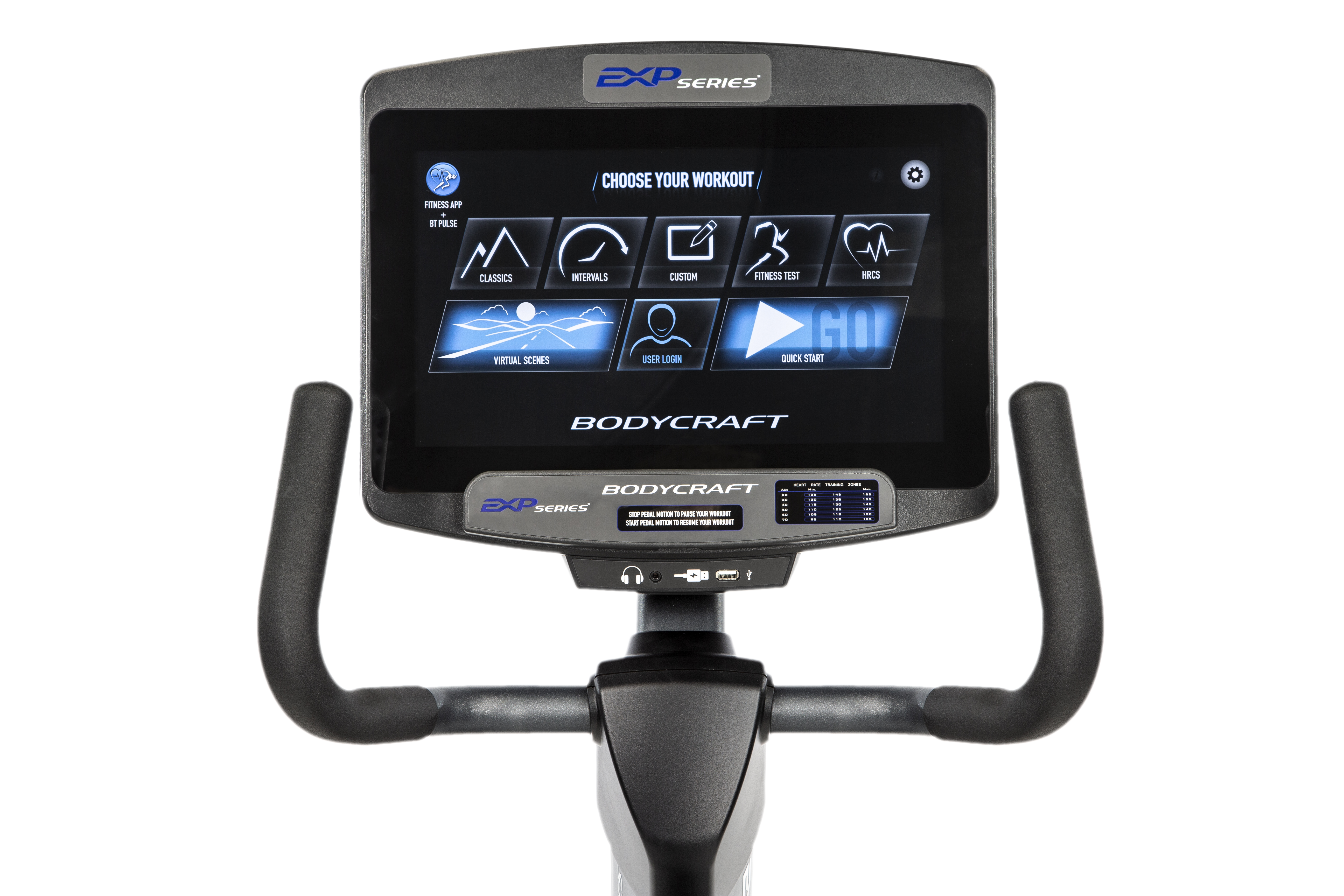 BodyCraft R1100 Recumbent Exercise Bike - 16" Touchscreen