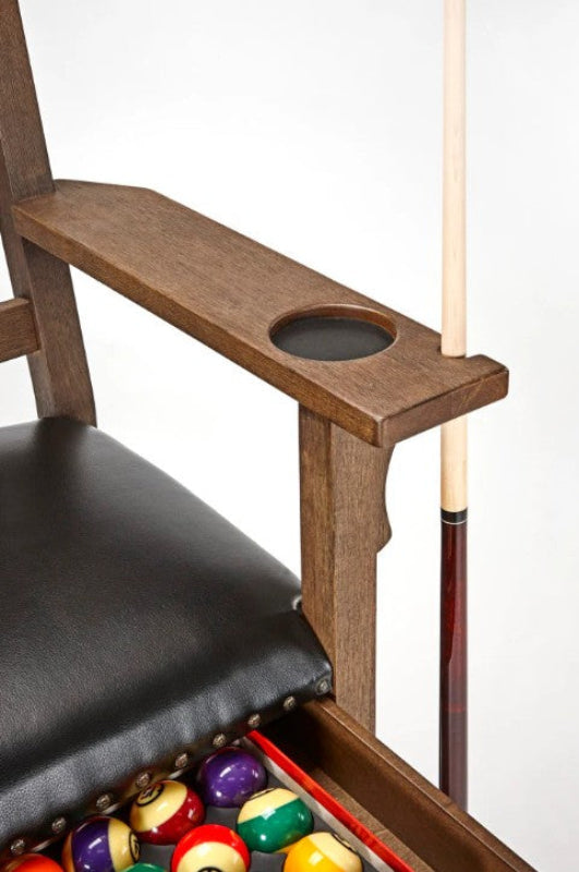 Centennial Player Chair in Rustic Dark Brown - Accessories Not Included