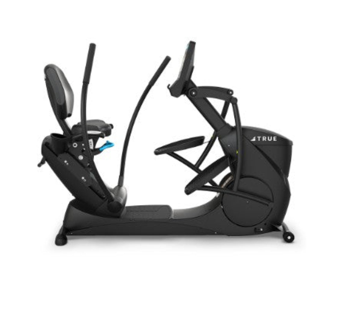 Recumbent Elliptical shown with 22" Touchscreen