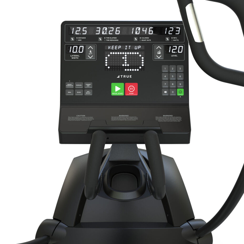 True Fitness LateralX Elliptical - Unite Led Console