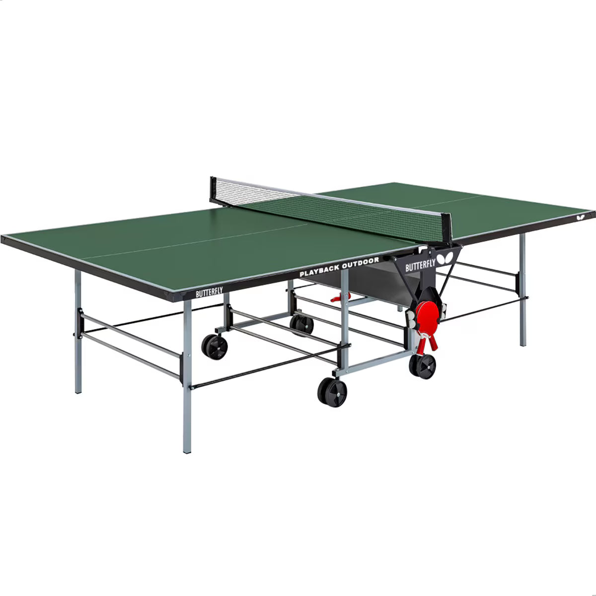 Butterfly TW24 Outdoor Playback Rollaway Tennis Table - Green