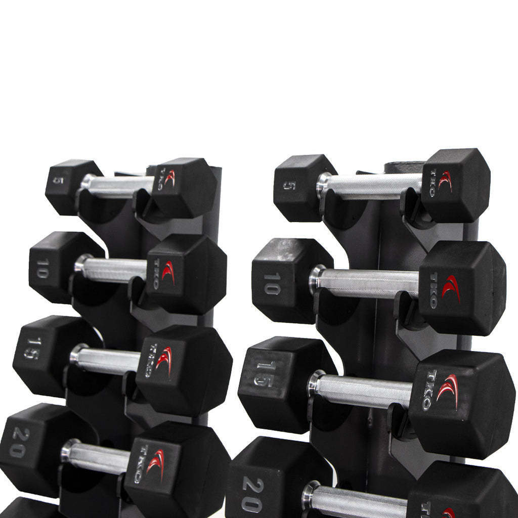 TKO'S 10 Pair Vertical Dumbbell Rack - Dumbbells sold seperately