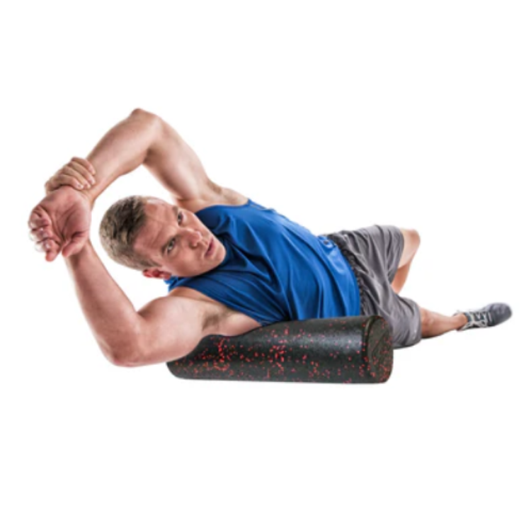 GoFit Pro Foam Roller with Training Manual 24" x 6"