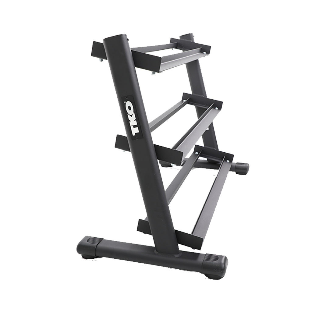 TKO'S 3-Tier Rail Dumbbell Rack