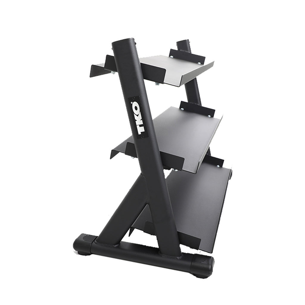 TKO'S 3-Tier Shelf Dumbbell Rack