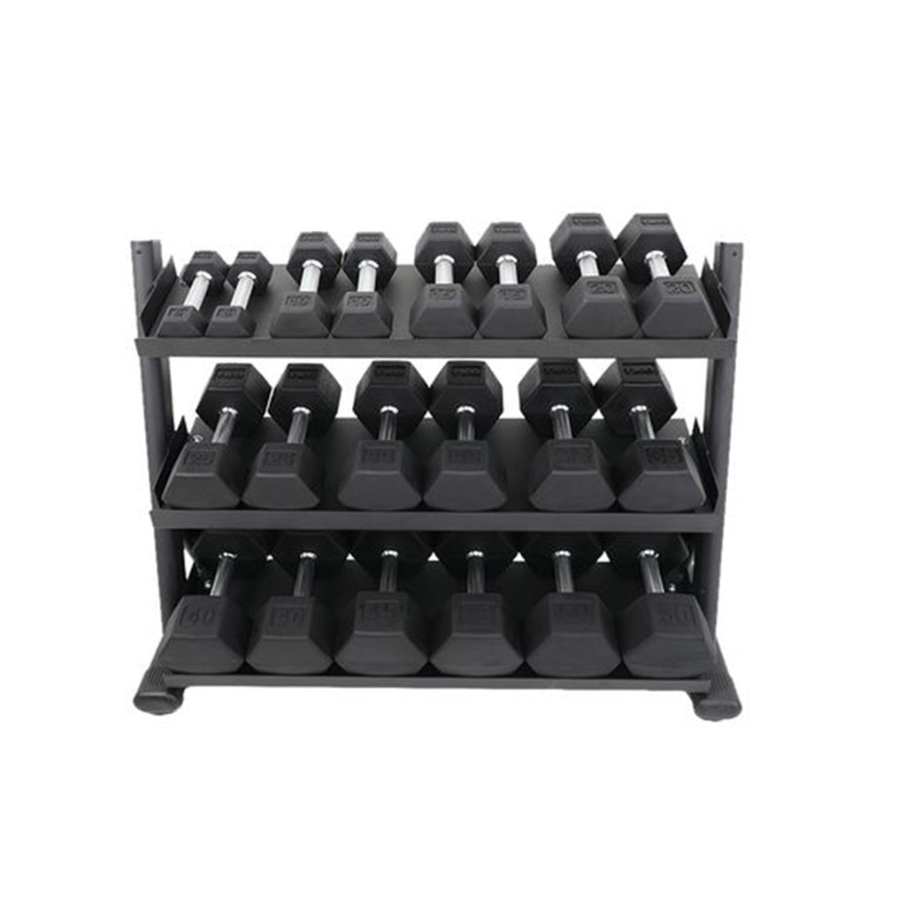 TKO'S 3-Tier Shelf Dumbbell Rack