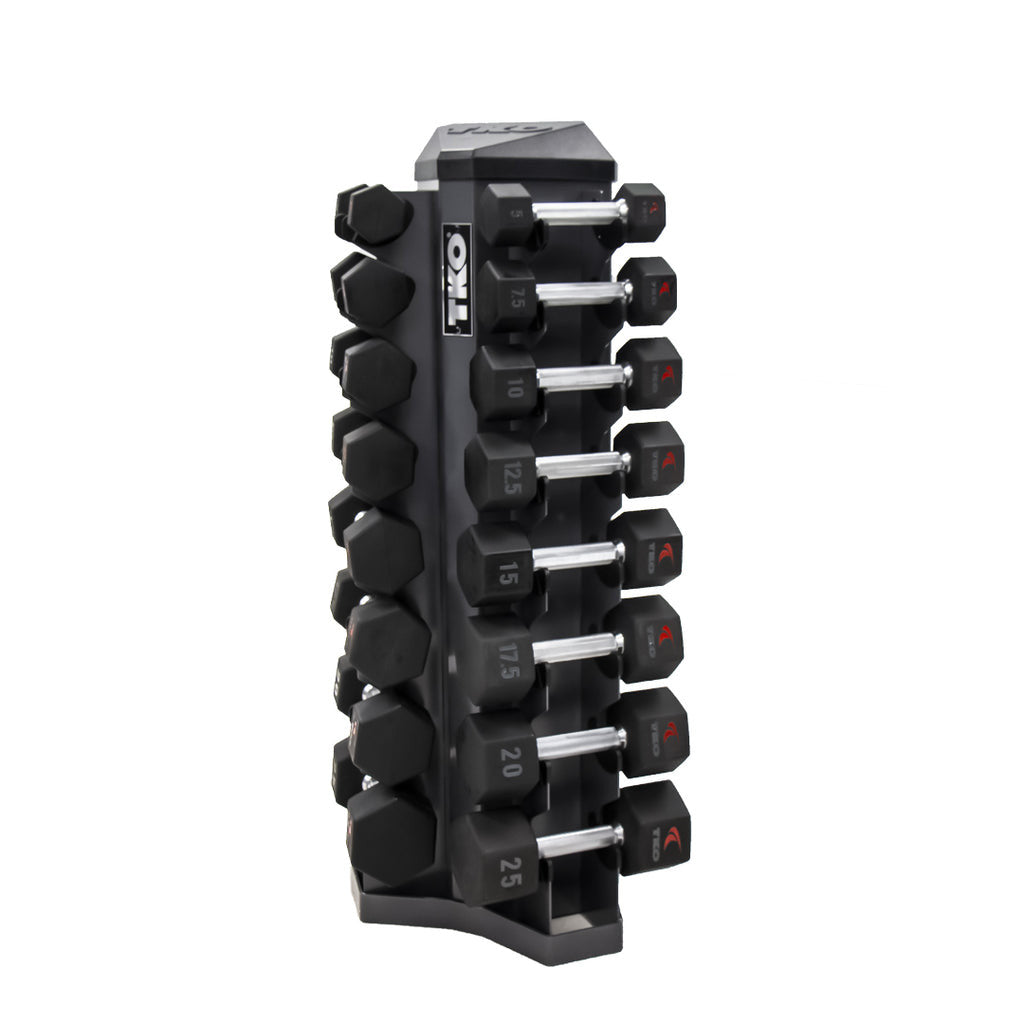 TKO 8 Pair Vertical Dumbbell Rack