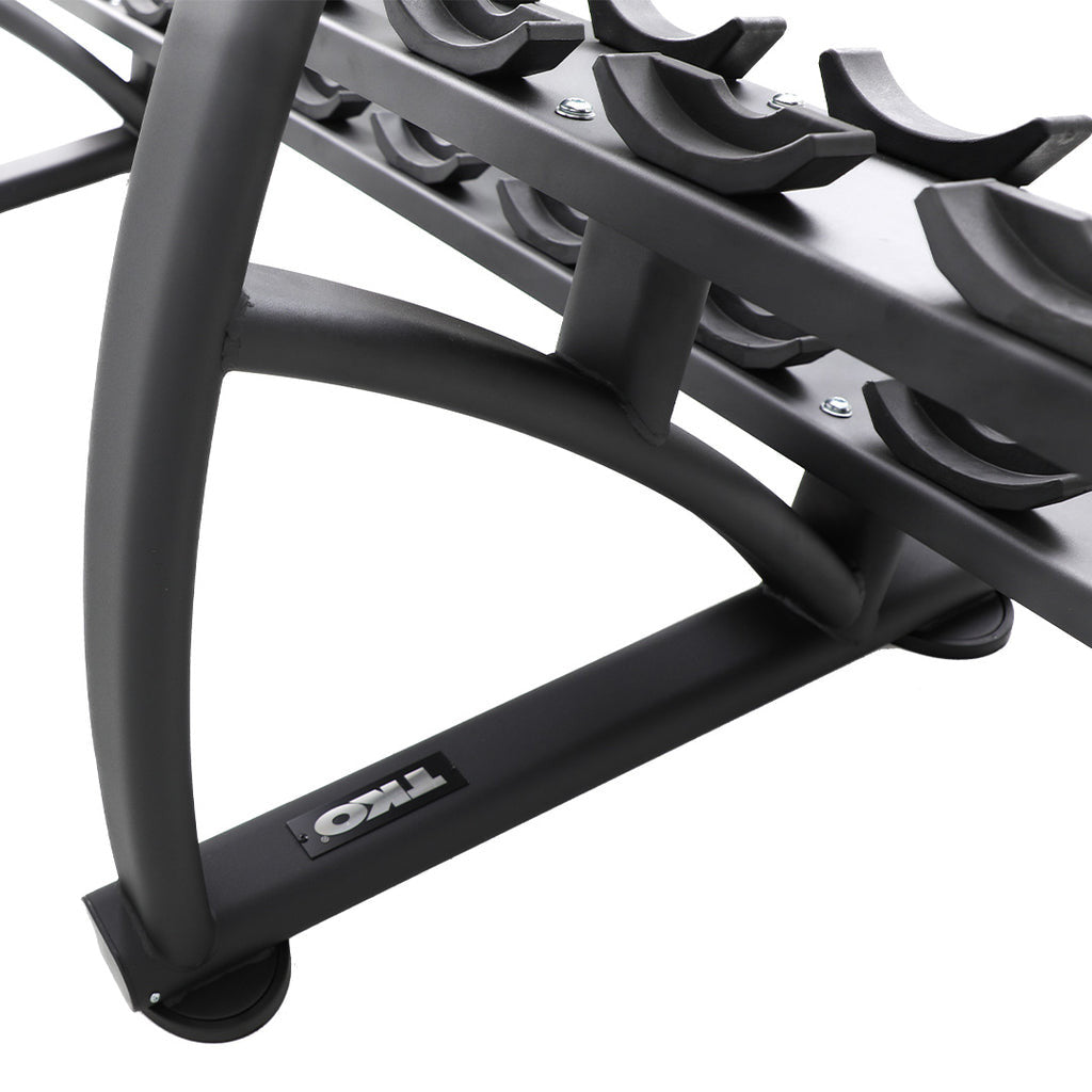 TKO'S 15 Pair Signature Dumbbell Saddle Rack