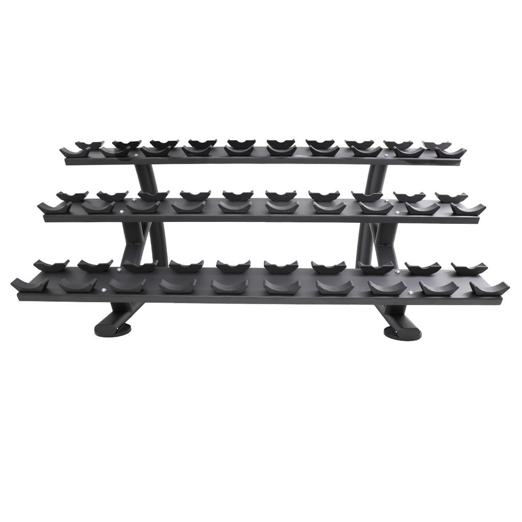 TKO'S 15 Pair Signature Dumbbell Saddle Rack