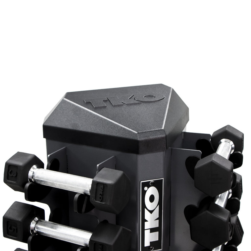 TKO 8 Pair Vertical Dumbbell Rack