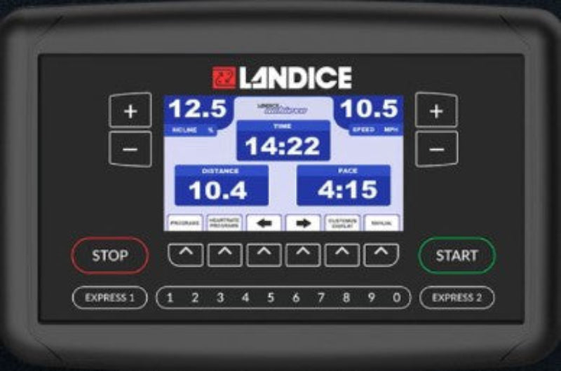 Landice L8 Pro Sports Treadmill - ACHIEVE CONSOLE