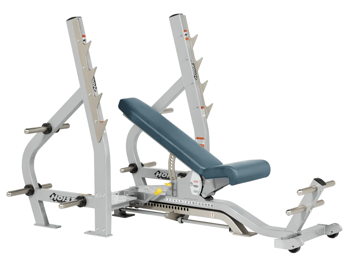 Hoist Fitness CF2179B Commercial (3) Way Flat Incline Decline Bench - Fitness Outlet