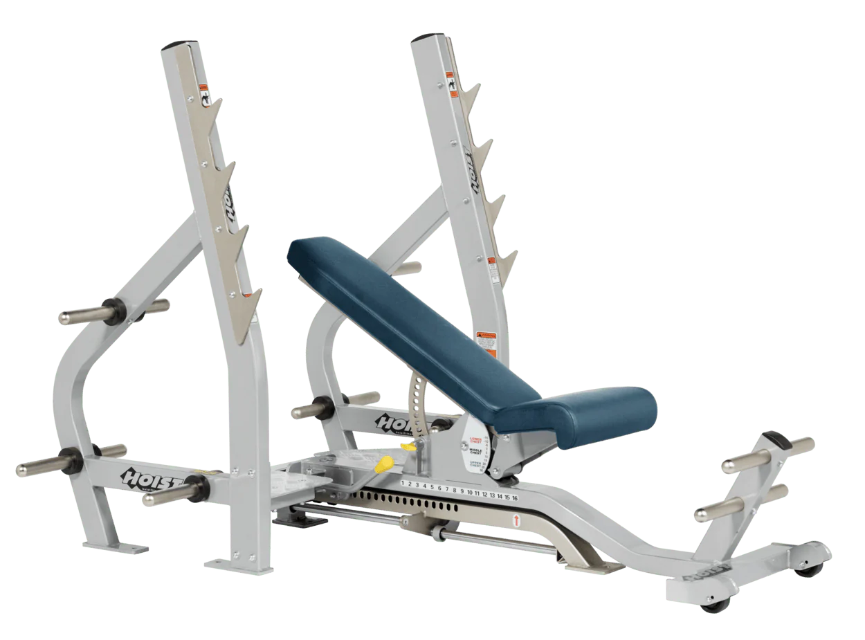 Hoist Fitness CF2179B Commercial (3) Way Flat Incline Decline Bench - Fitness Outlet
