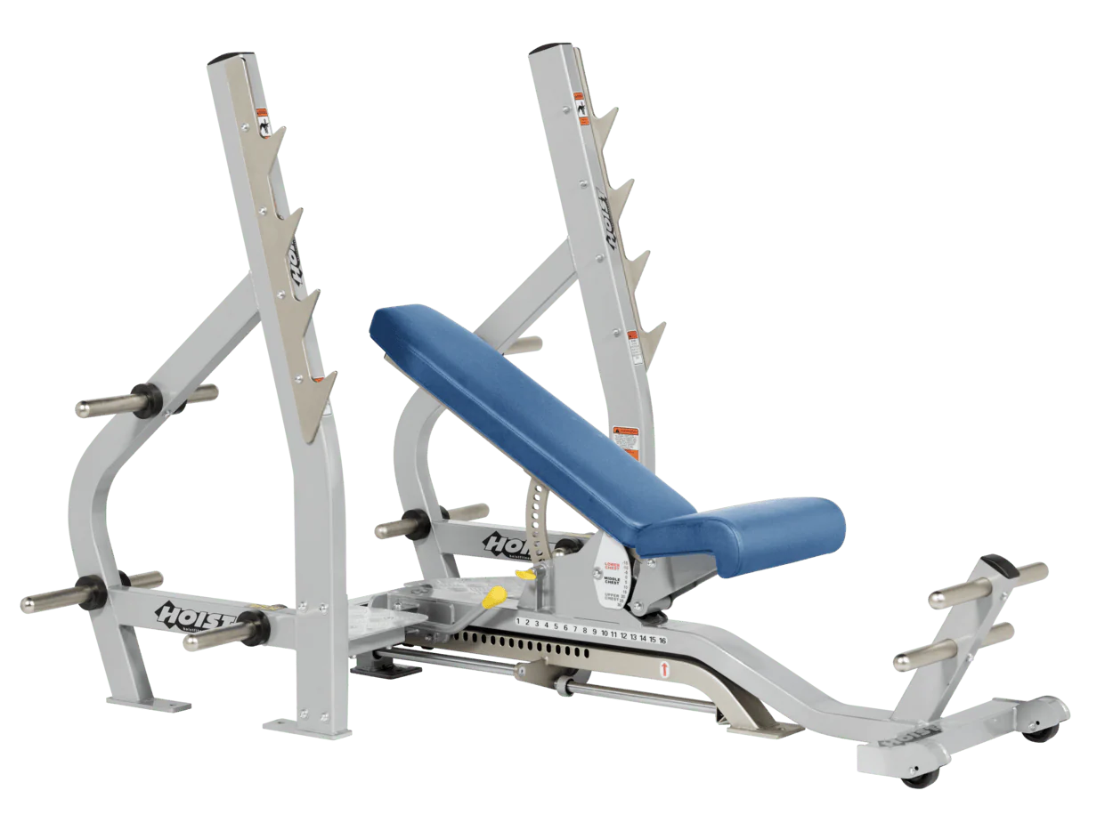 Hoist Fitness CF2179B Commercial (3) Way Flat Incline Decline Bench - Fitness Outlet