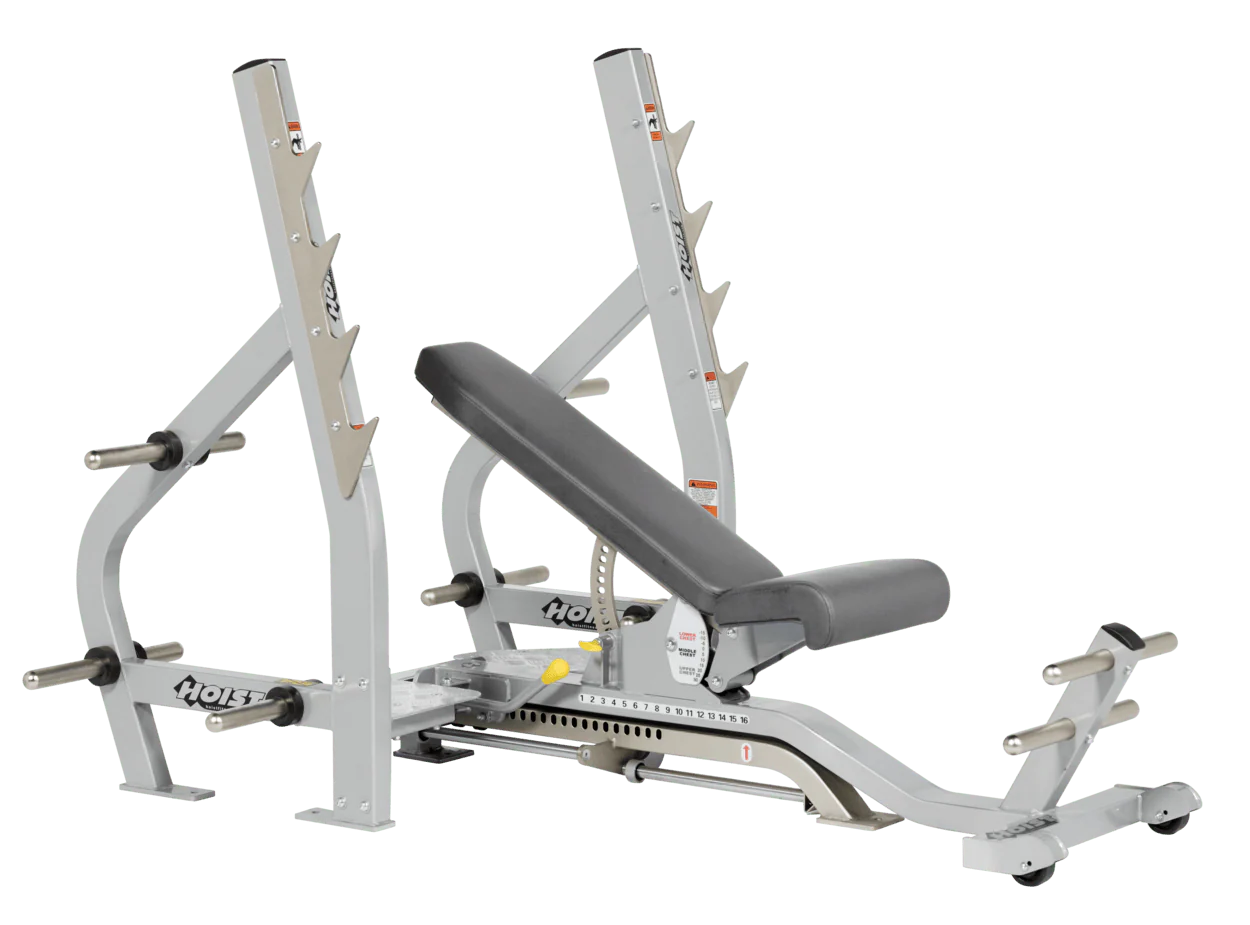 Hoist Fitness CF2179B Commercial (3) Way Flat Incline Decline Bench - Fitness Outlet