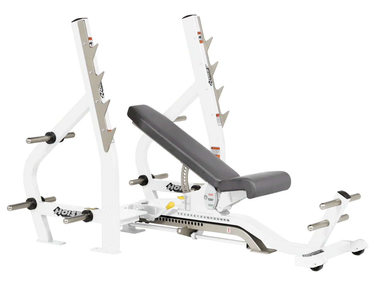 Hoist Fitness CF2179B Commercial (3) Way Flat Incline Decline Bench - Fitness Outlet