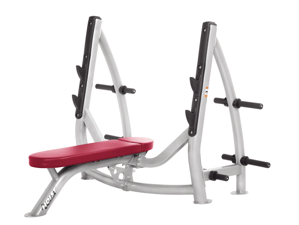 Hoist Fitness CF3170 Commercial Flat Olympic Bench with Storage - Fitness Outlet