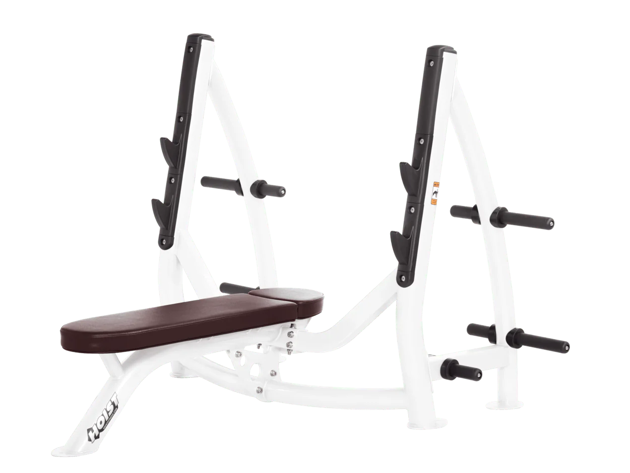 Hoist Fitness CF3170 Commercial Flat Olympic Bench with Storage - Fitness Outlet