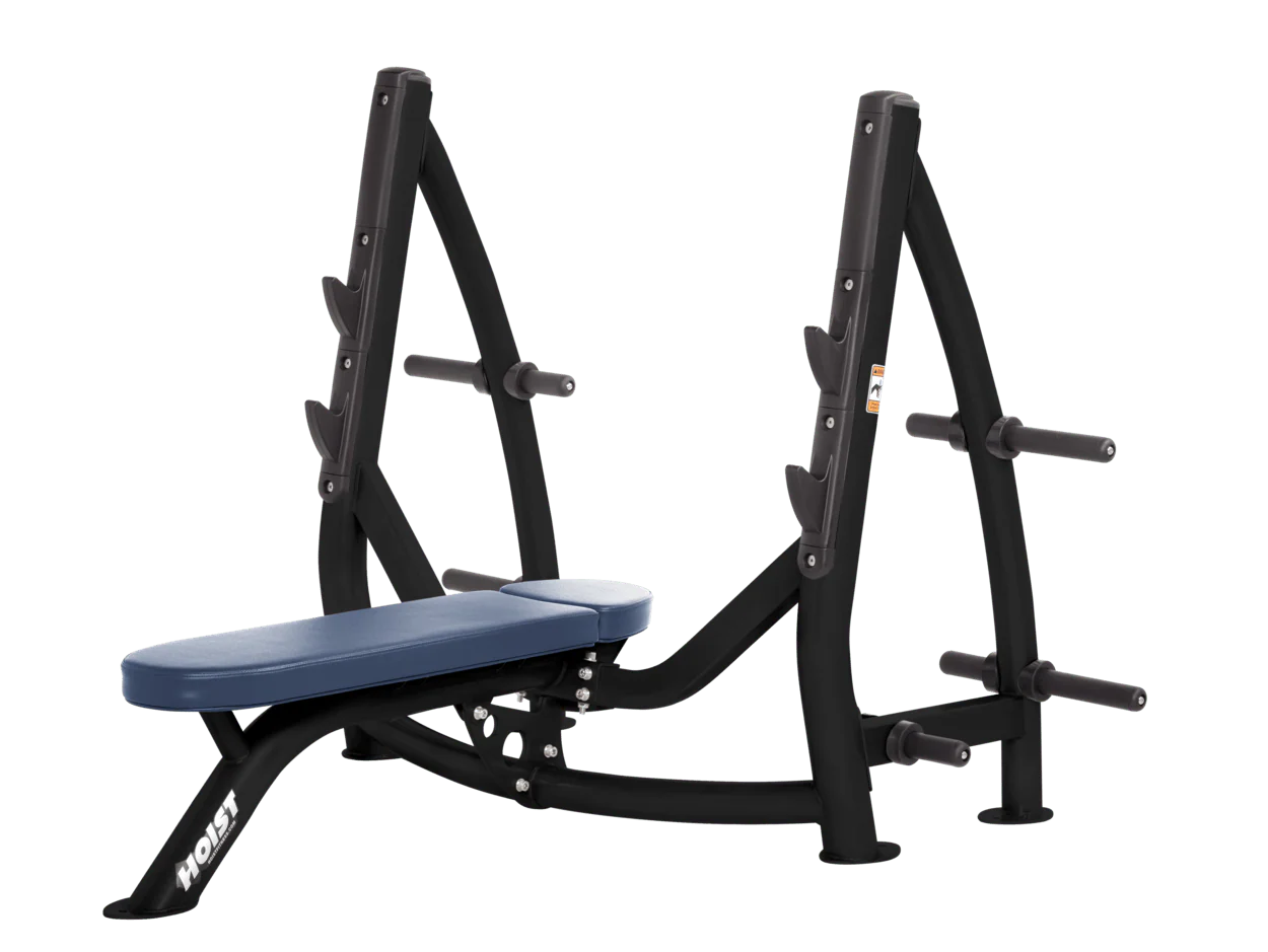 Hoist Fitness CF3170 Commercial Flat Olympic Bench with Storage - Fitness Outlet