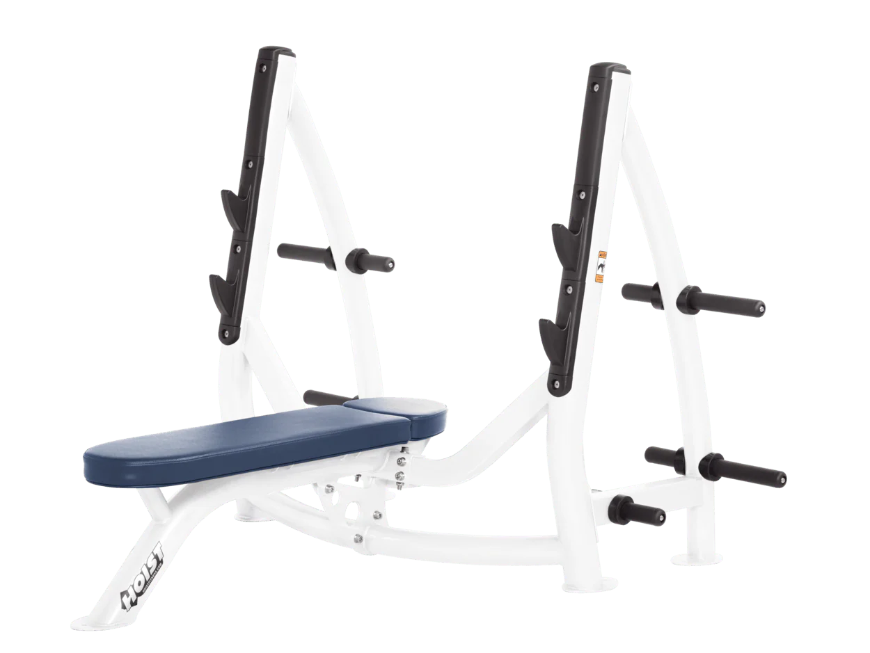 Hoist Fitness CF3170 Commercial Flat Olympic Bench with Storage - Fitness Outlet