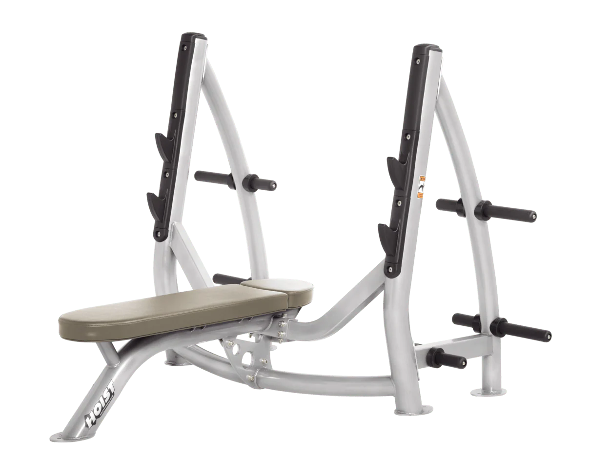 Hoist Fitness CF3170 Commercial Flat Olympic Bench with Storage - Fitness Outlet