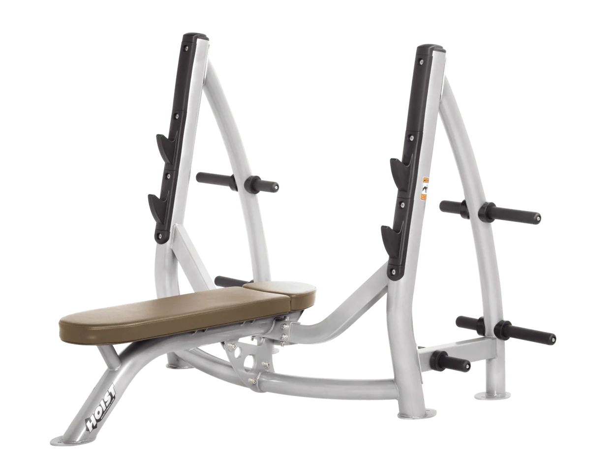 Hoist Fitness CF3170 Commercial Flat Olympic Bench with Storage - Fitness Outlet
