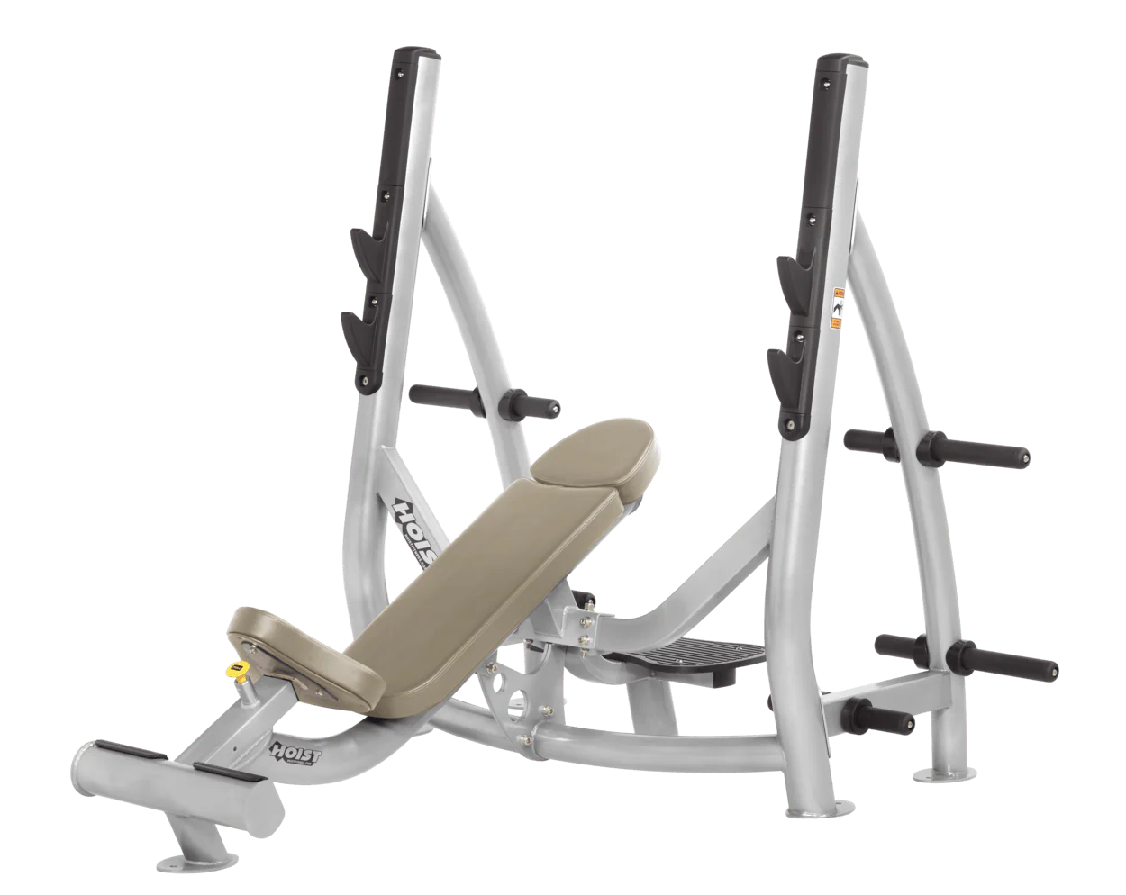Hoist Fitness CF3172 Commercial Incline Olympic Bench with Storage - Fitness Outlet