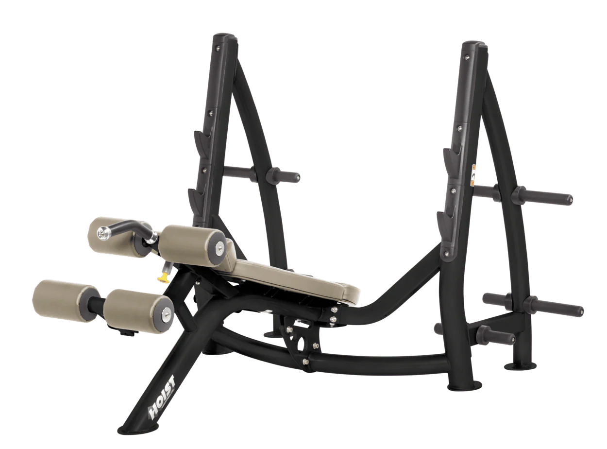 Hoist Fitness CF3177 Commercial Decline Olympic Bench - Fitness Outlet