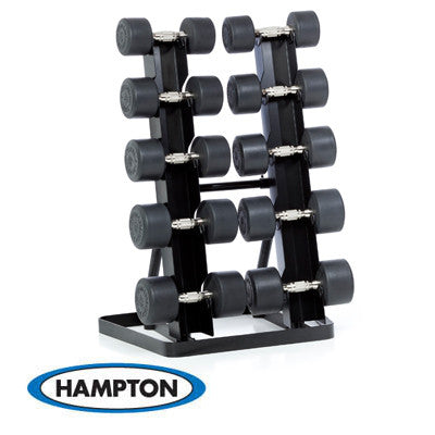 Hampton Dura-Pro Dumbbells 13 Pair Set with Vertical Racking Club Pack