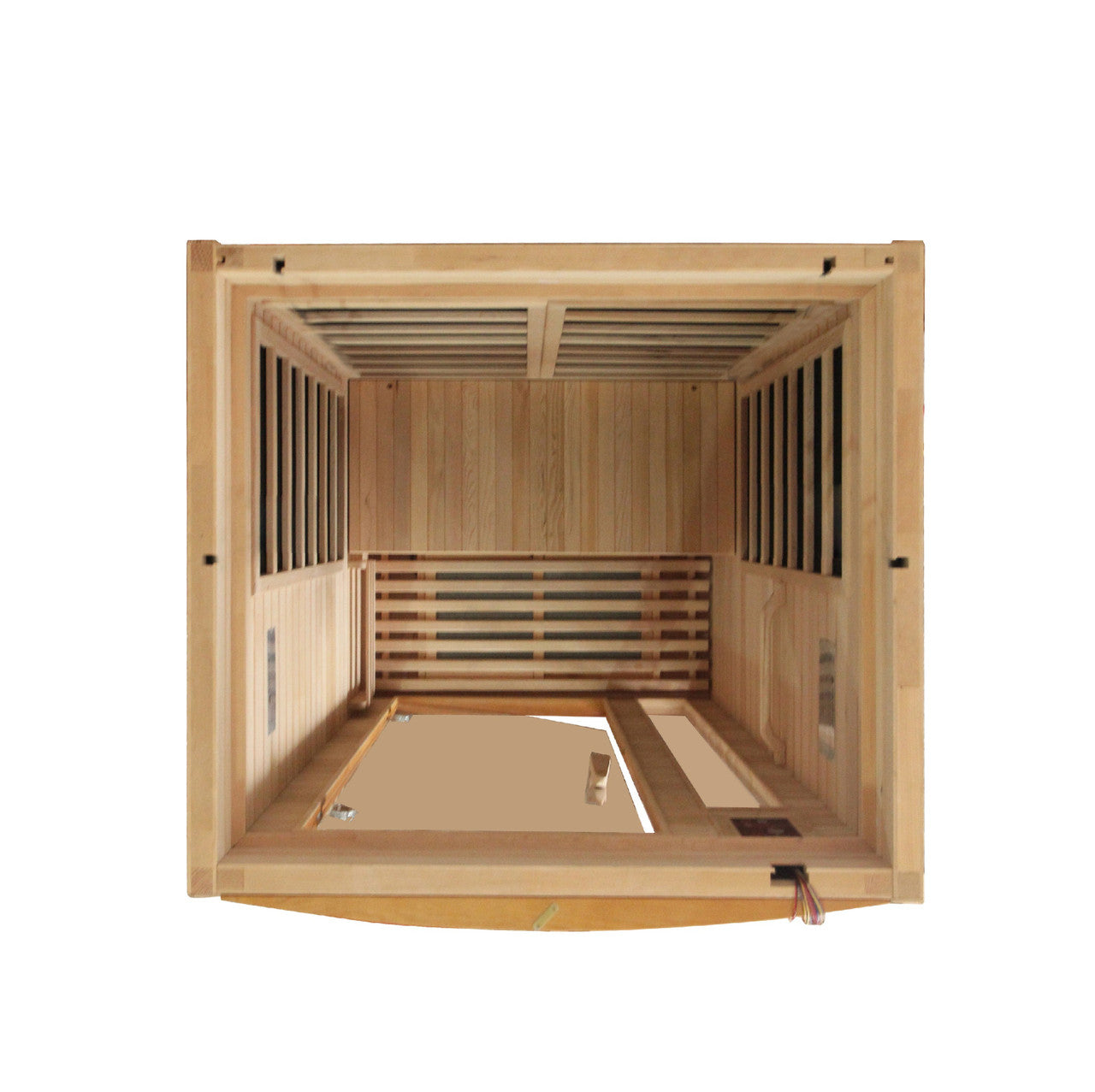 Dynamic Barcelona Elite 1-2-person Ultra Low EMF (Under 3MG) FAR Infrared Sauna (Canadian Hemlock)