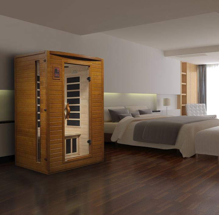 Golden Designs Dynamic Versailles 2-person Low EMF (Under 8MG) FAR Infrared Sauna (Canadian Hemlock)