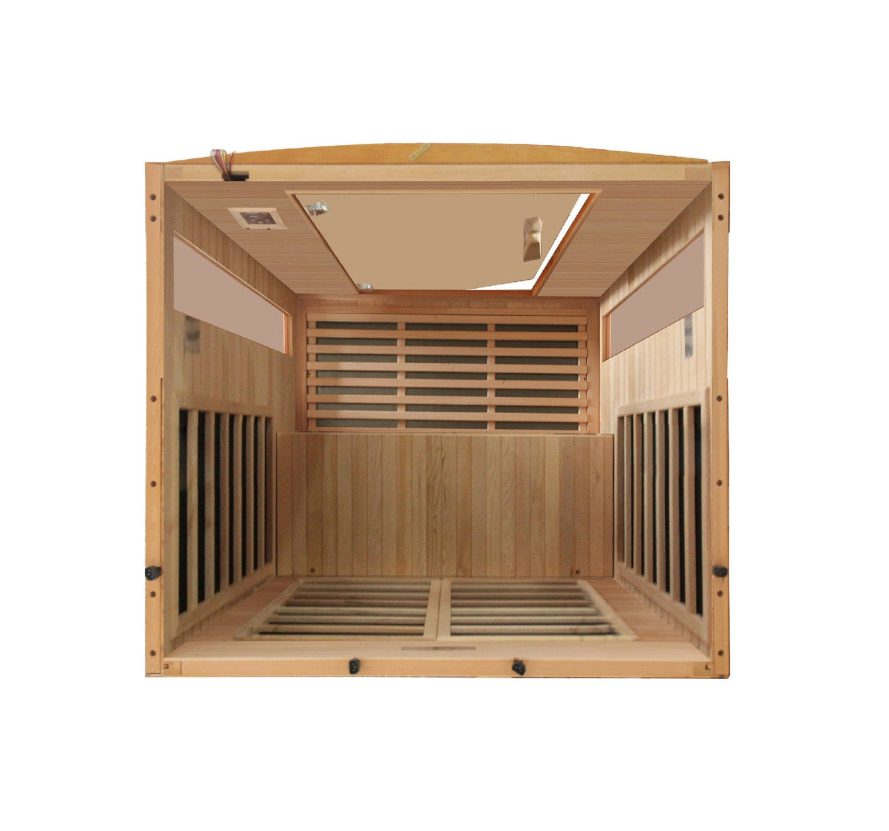 Golden Designs Dynamic Versailles 2-person Low EMF (Under 8MG) FAR Infrared Sauna (Canadian Hemlock)