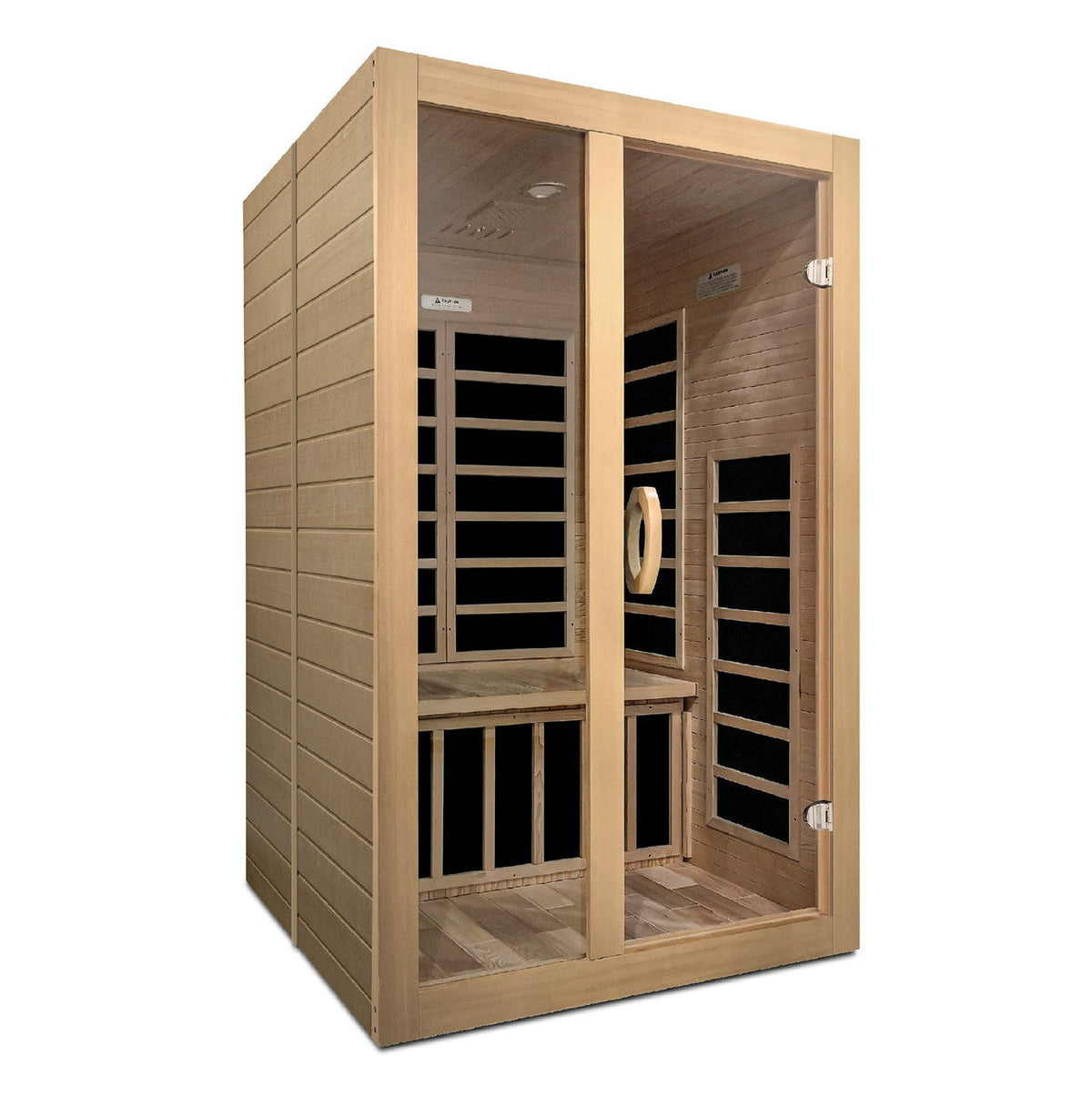 Golden Designs Dynamic Santiago 2-person Low EMF (Under 8MG) FAR Infrared Sauna (Canadian Hemlock)