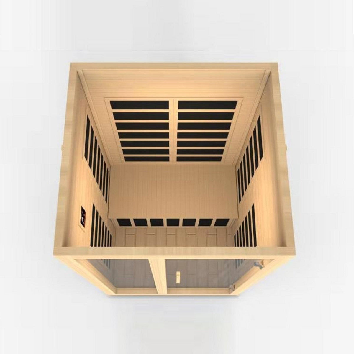 Golden Designs Dynamic Santiago 2-person Low EMF (Under 8MG) FAR Infrared Sauna (Canadian Hemlock)