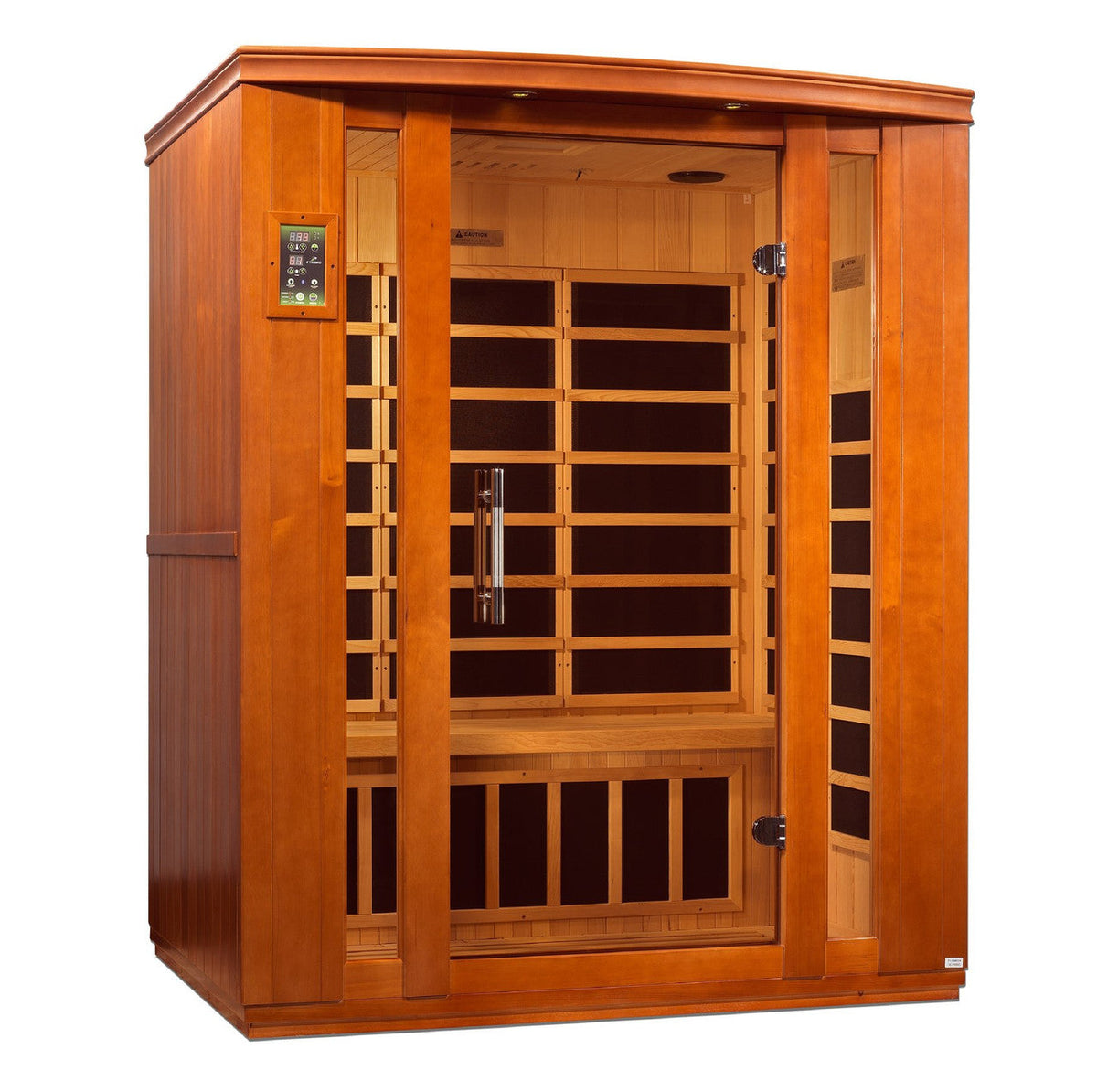 Golden Designs Dynamic Bellagio 3-person Low EMF (Under 8MG) FAR Infrared Sauna (Canadian Hemlock)
