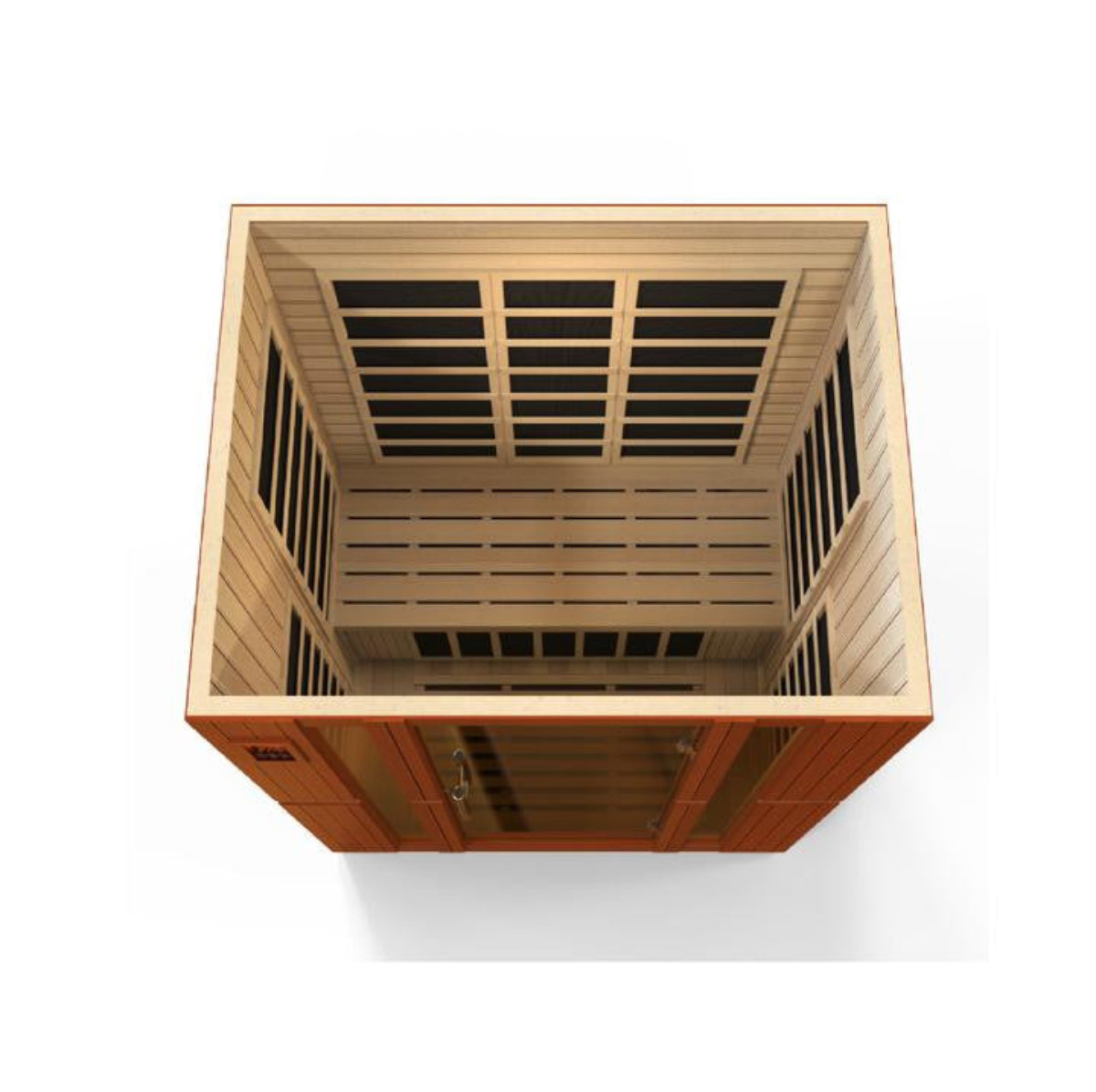 Golden Designs Dynamic Bellagio 3-person Low EMF (Under 8MG) FAR Infrared Sauna (Canadian Hemlock)