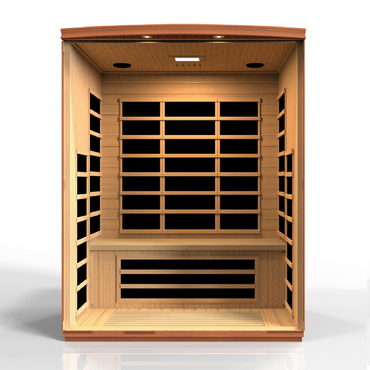 Golden Designs Dynamic Lugano 3-person Low EMF (Under 8MG) FAR Infrared Sauna (Canadian Hemlock)