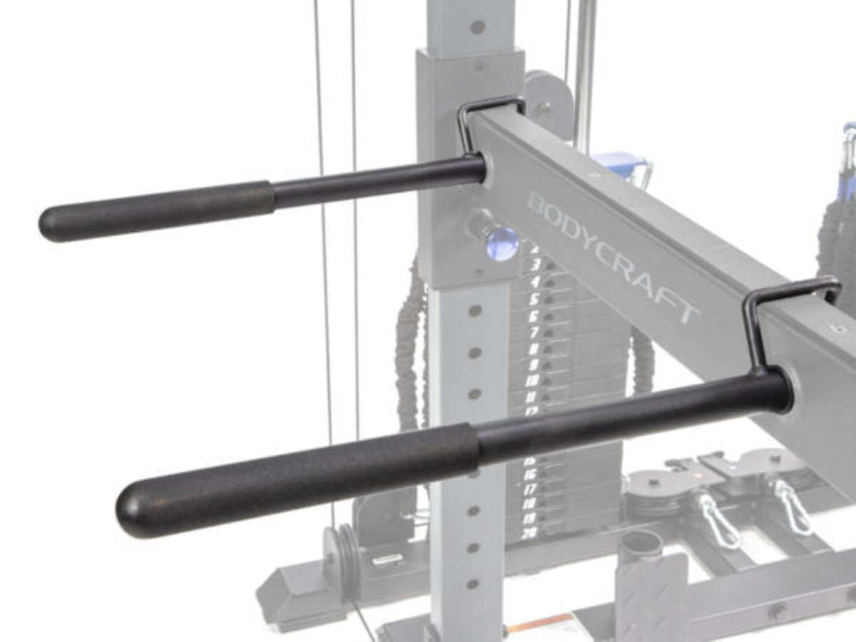 BodyCraft F730 Power Rack Shown with Optional Accessories/Add-Ons