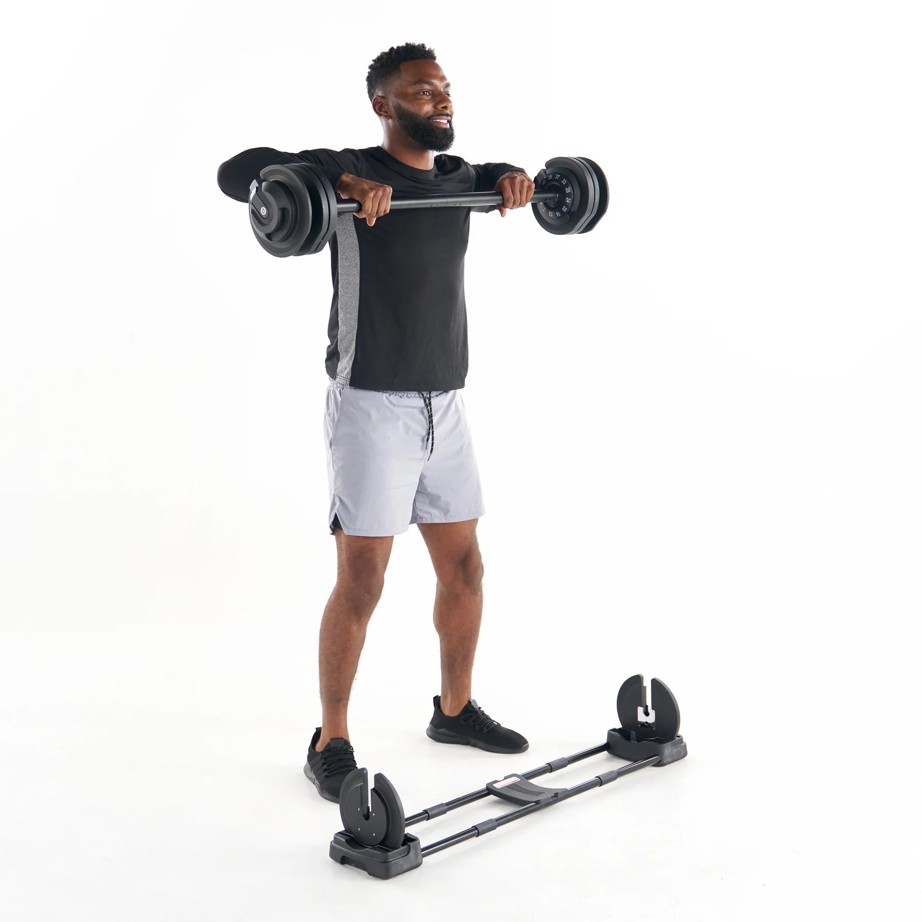Echelon Strength Adjustable Dumbbells 752 with Stand - Fitness Outlet